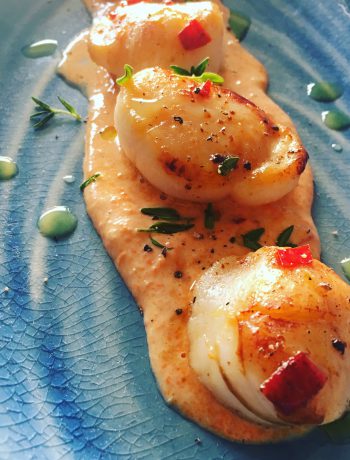 Seared Rye Bay Scallops