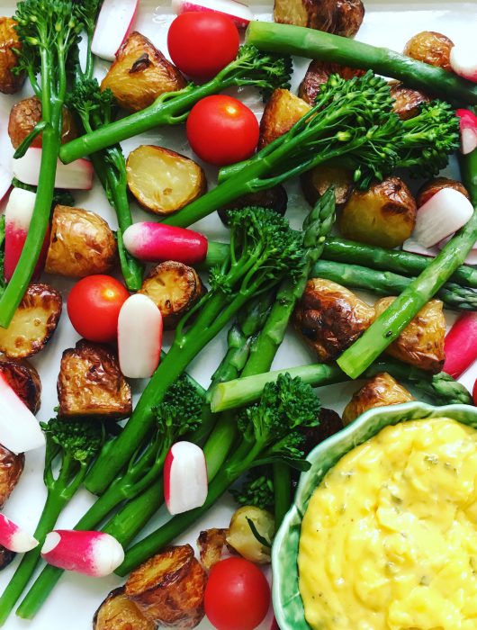 Asparagus & Radish Roast