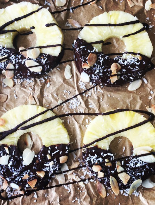 Bittersweet Pineapple, Coconut and Dark chocolate Rounds